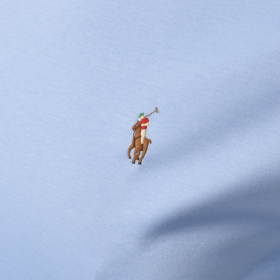 Alternative Image for ProductRalph Lauren Pima Crew Neck T Shirt Blue3